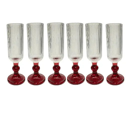 [2025057506778] SET DE COPAS DE VIDRIO 6PZ. 6X18.5CM