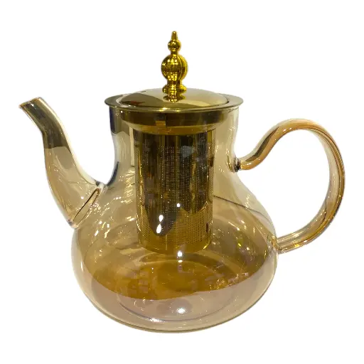 [2025057507607] TETERA DE VIDRIO AMBAR 1LITRO