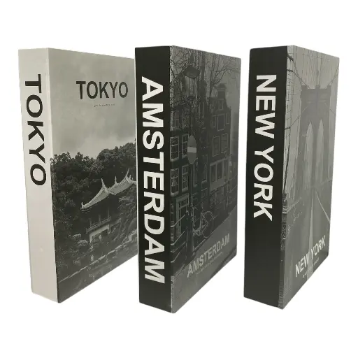 [2025057507492] SET DE 3 LIBROS DECORATIVOS 17X27X4.5CM