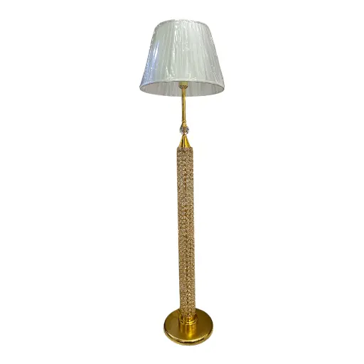 [23990] LAMPARA LUMIX 156CM DORADA METALICA CROMADO