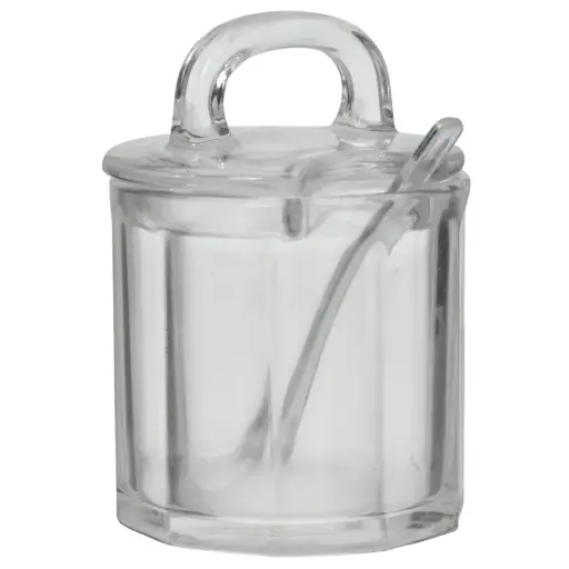 [911895] AZUCARERA DE VIDRIO C/CUCHARA REF:ES27844 