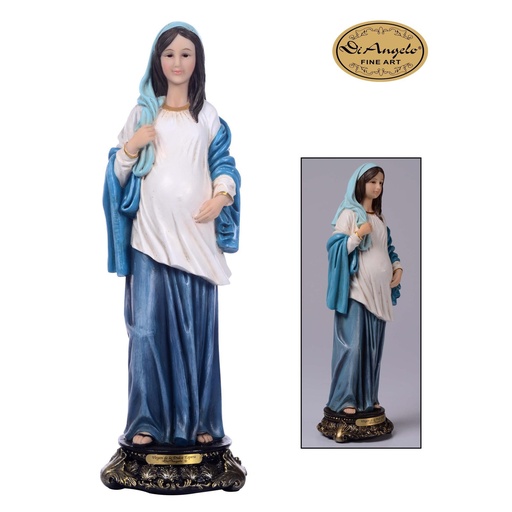 [7450008775449] VIRGEN DE LA DULCE ESPERA POLIRESINA 13X13X40CM
