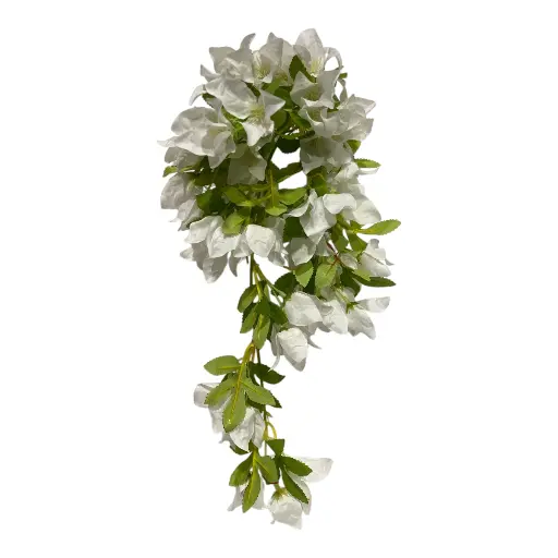 [1702335020607] BUGANVILIA BLANCA FLOR ARTIFICIAL 42CM