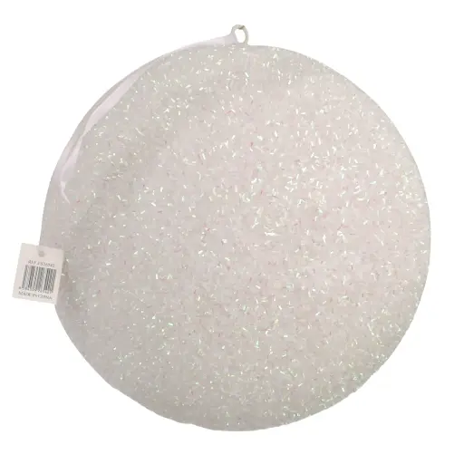 [729734] ESFERA NAVIDEÑA BLANCA 30CM REF:ES26542