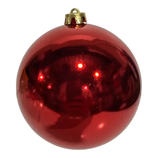 [6933125035500] ESFERA NAVIDAD 15CM ROJO 