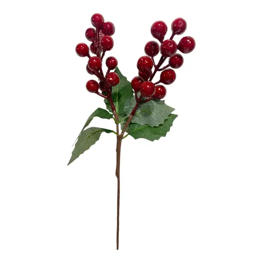 [6920240420977] RAMA FRUTOS ROJOS BURGUNDY 28CM