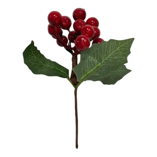 [6920240420953] RAMA FRUTOS ROJOS MINI 12CM