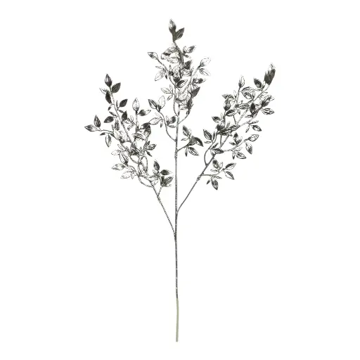 [5116824969P] RAMA HOJITAS PLATEADA 75CM 