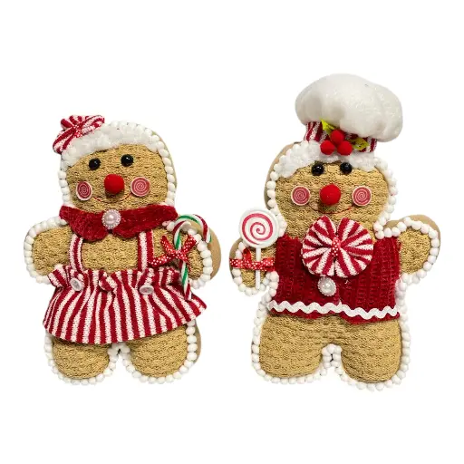 [CS23032] MUÑECO GALLETA JENGIBRE 2MOD. C/U 27X17CM 