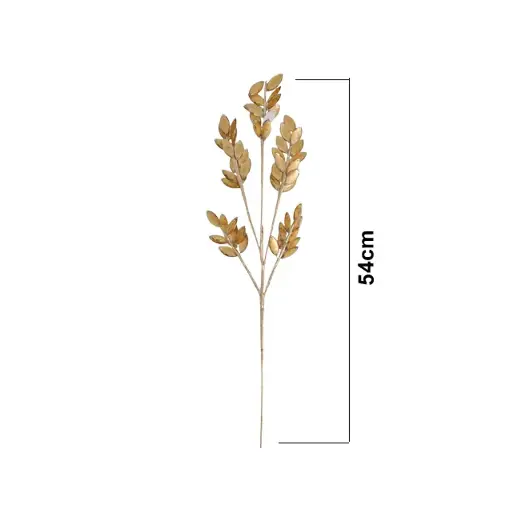 [637829] RAMA NAVIDEÑA 54CM DORADA/CHAMPAGNE ACRILICA REF:ES27016 