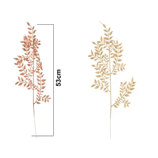 [365860] RAMA NAVIDEÑA REF:ES26537 53CM SURT. DOS COLORES DORADO Y CHAMPAGNE