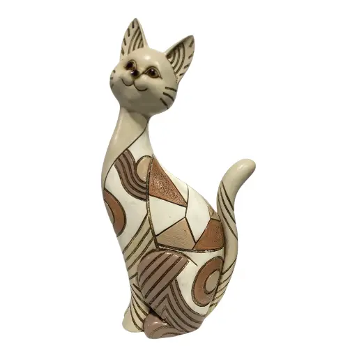 [4545450001681] GATO DECOR POLIRESINA MOCCA 17X8X34CM