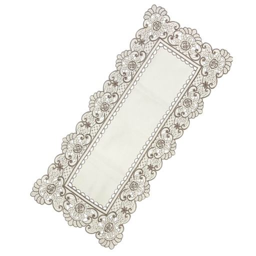 [CS23096] CAMINO DE MESA 40X85CM BEIGE-GRIS