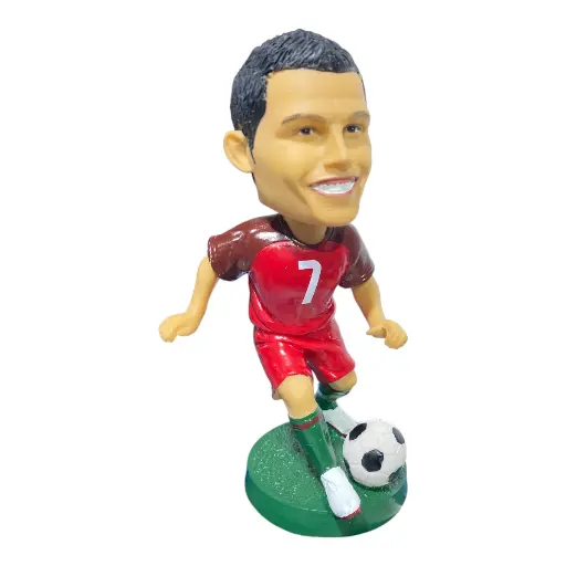 [SC19385] ADORNO JUGADOR RONALDO POLIRESINA 18X8X8CM 