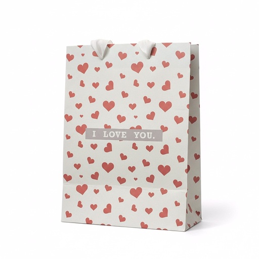 [6926582158264] FUNDA DE REGALO CORAZONES 18X23CM