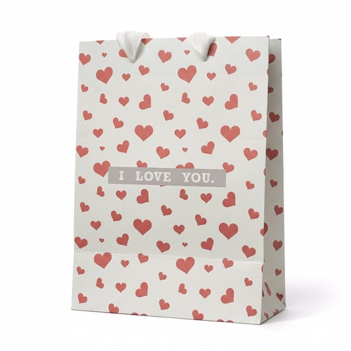 [6926582158240] FUNDA DE REGALO CORAZONES 32X42CM 