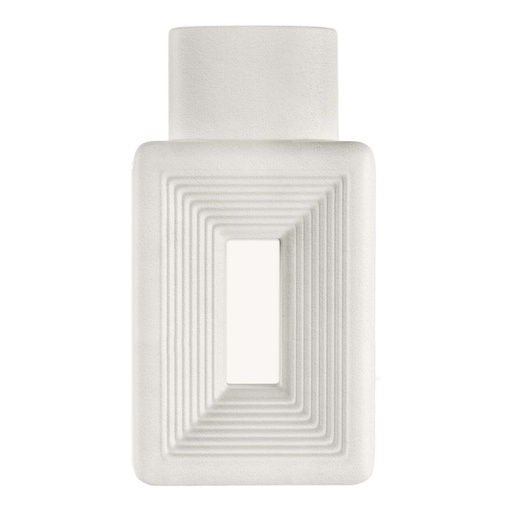 [S50836] Florero de cerámica blanco, Estilo Moderno 12X5X24CM