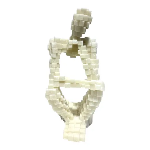 [CS25063] PENSANTE DECOR POLIRESINA BLANCA 15X14X32CM