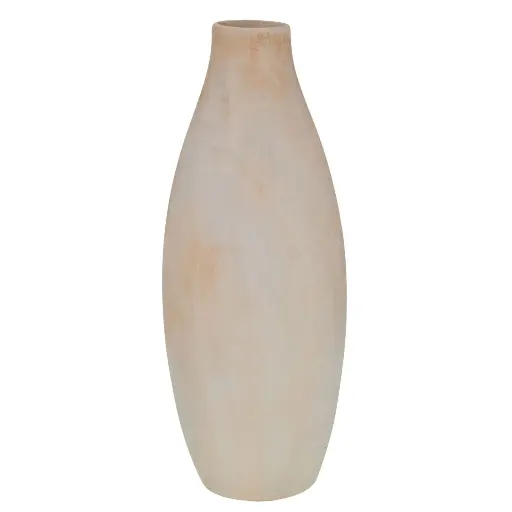 [514216] FLORERO DE CERAMICA BEIGE REF:HM0891 9X24CM