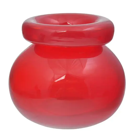 [230219] FLORERO DE VIDRIO ROJO REF:ES27873 8X7CM