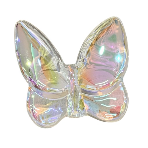 [913088] MARIPOSA DE CRISTAL TORNASOL REF:ES28485 8X8CM