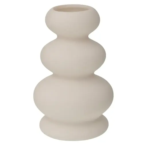 [793600] CANDELABRO DE CERAMICA BEIGE SURT. FM0729/FYZT10 5.5X10CM