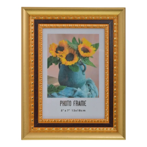 [832821] PORTA RETRATO DORADO REF:HM1048 5"X7" 13X18CM 