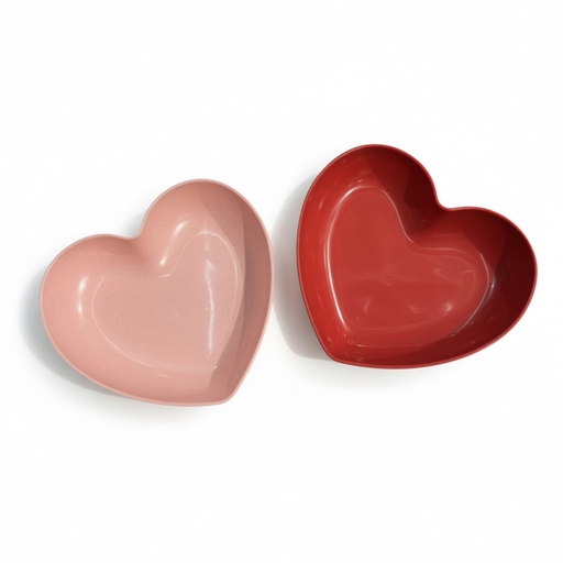 [10849583] PLATO DE POSTRE EN FORMA DE CORAZON 15CM