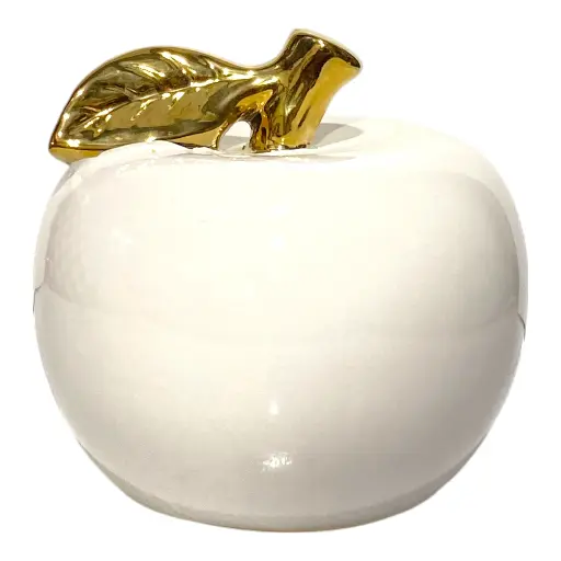 [CS21743] MANZANA DECOR PORCELANA Ø12X12CM