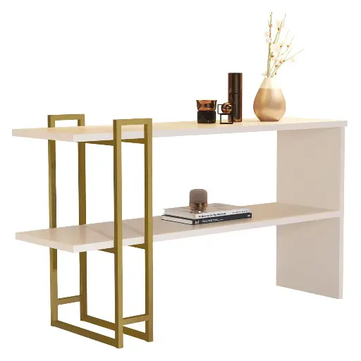 [903009] CONSOLA APARADOR JB 4034 LUXO OFF WHITE/DORADO REF:27685 136X43X81CM