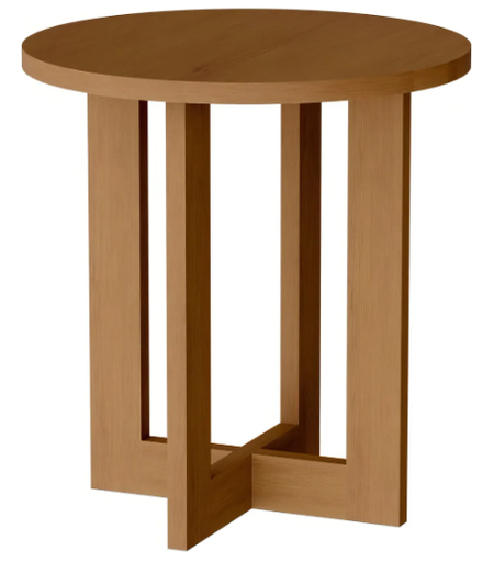 [532535] MESA DE CENTRO DE TRUPAN CANELA MADERADO  (50X57CM) JB8002 