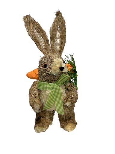 [8679833546768] CONEJO DE PASCUA CON ZANAHORIA 32CM