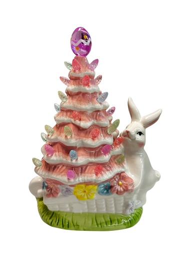 [6869A] ARBOL ROSE DE PASCUA CON LUZ LED 20X26CM