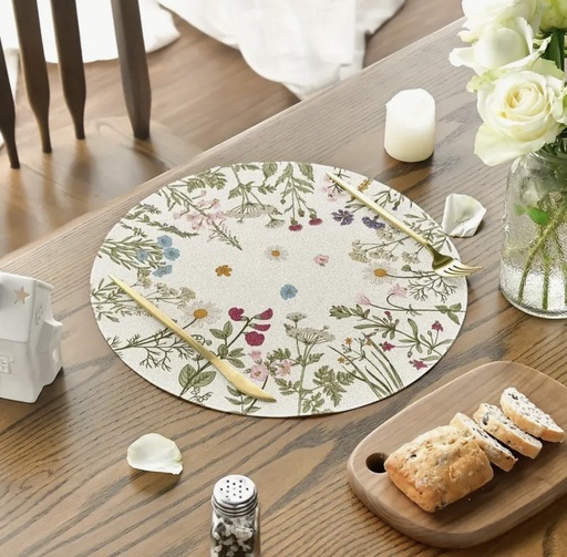 [6400607] INDIVIDUAL DE LINO VINTAGE PRIMAVERAL 38CM