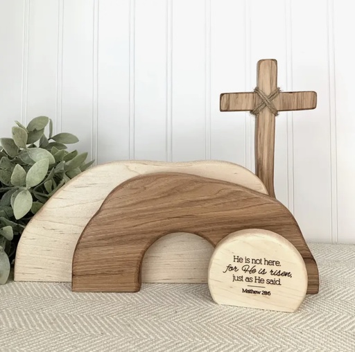 [9126383] ADORNO DE MADERA PASCUA RESURRECCION 20X26CM