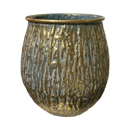 [424544M] MACETA METALICA MEDIANA REF:ES28798/82076M 24X23CM