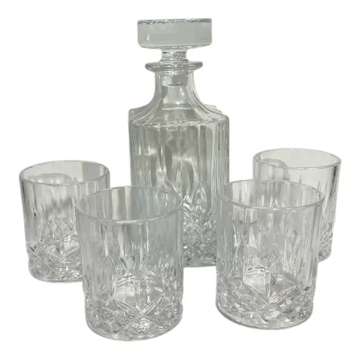 [361195] WHISKERA DE VIDRIO C/VASOS SETX5PZ. REF:SAN4245/3001+2001-5 