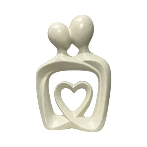 [748362] ABRAZO ETERNO/BLANCO POLIRESINA REF:ES28733 17X7X25CM