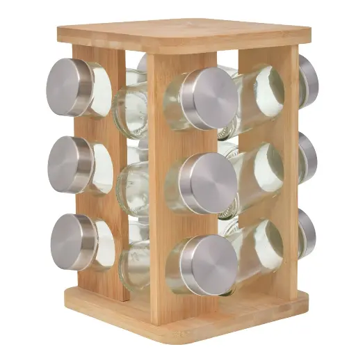 [340503] PORTA CONDIMENTOS BAMBOO SETX12PZ. KT-W3705-12BM 15X23CM