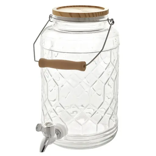 [621708] DISPENSADOR DE LIQUIDOS/VIDRIO REF:DSP1285 18X16X25CM 3.5LT.