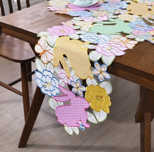 [847137] CAMINO DE MESA PASCUA COLORES 35X150CM
