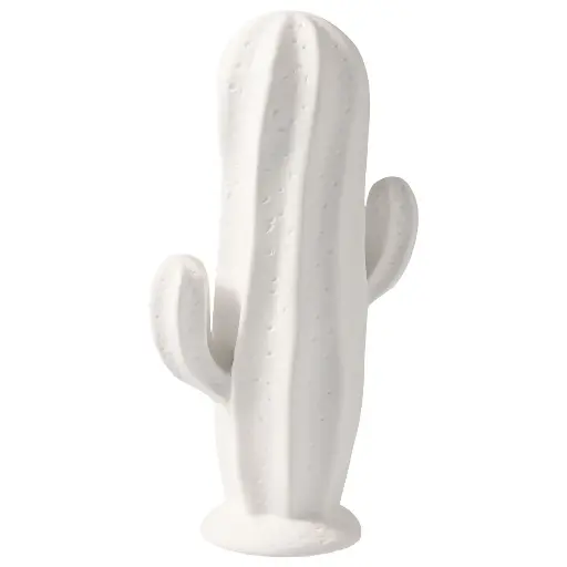 [570933] CACTUS CERAMICA BLANCO REF:ES22909 22X13X6.5CM