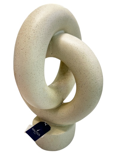 [5DELA00] ADORNO DECORATIVO ARENA DE MACHE Y RESINA 21X30CM