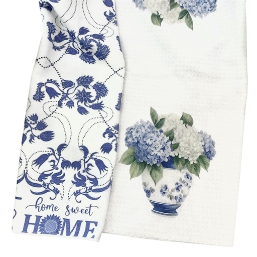 [19126HSF] SET DE 2 TOALLAS BLUE DECOR 46X66CM