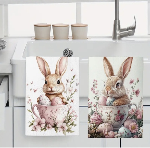 [4755974] TOALLA DE COCINA CONEJO 60X40CM