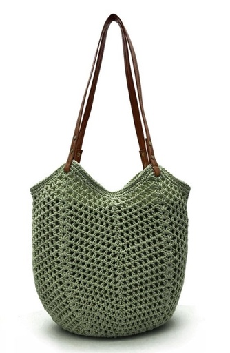 [C-HK76] CARTERA DE PLAYA TEJIDA 