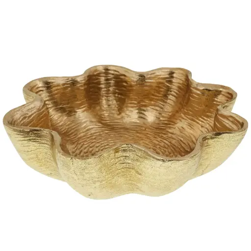 [622937] BANDEJA DECOR DORADA POLIRESINA REF:ES28694 20X6.5CM