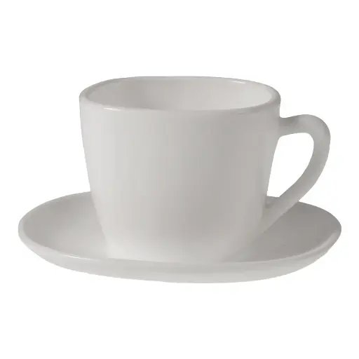 [678739] TAZA C/PLATO SETX6PZ. OPAL REF:FCB190/FCB210 190CC CUADRADAS 