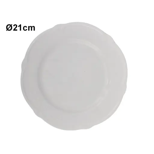 [824290] PLATO TENDIDO PORCELANA REF:XHP41277 Ø21CM