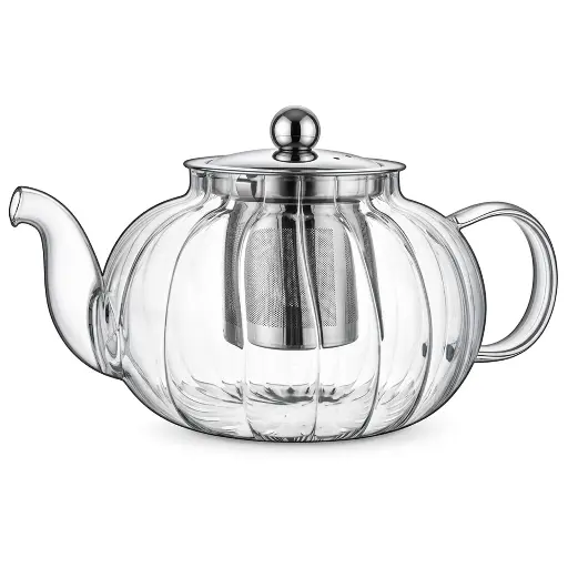 [372882] TETERA DE VIDRIO CON INFUSOR DE ACERO INOXIDABLE 800ML - REF:ST800